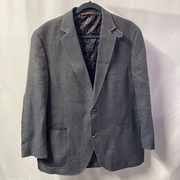 Kroon Bono 2 Men's 42R Single Breasted Blazer Jacket‎ Lined Cotton - Picture 4 of 15